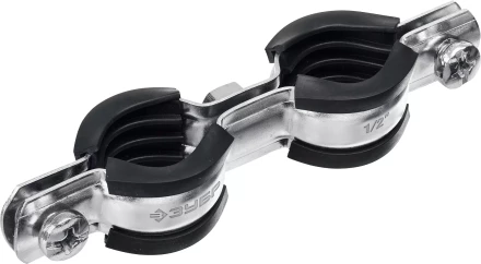 ЗУБР 1/2, цинк, 8 шт, двойной трубный хомут (37890-20-24) купить в Надыме