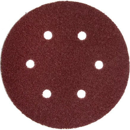 Круг шлифовальный ЗУБР "МАСТЕР" универсальный, из абразивной бумаги на велкро основе, 6 отверстий, Р80, 150мм, 5шт 35566-150-080 купить в Надыме