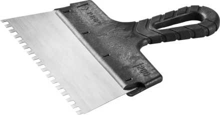 Шпатель ЗУБР "СТАНДАРТ" фасадный, стальное полотно, 200мм, зуб 6х6 10053-20 купить в Надыме