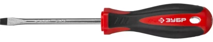 Отвертка ЗУБР "МАСТЕР", Cr-v, эргономичная двухкомпонентная рукоятка, SL6,5x100мм 25061-6.5-100_z03 купить в Надыме