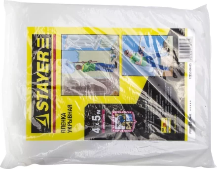 Пленка STAYER "PROFI" защитная укрывочная, LDPE, 30 мкм, 4 х 5 м 12253-04-05 купить в Надыме