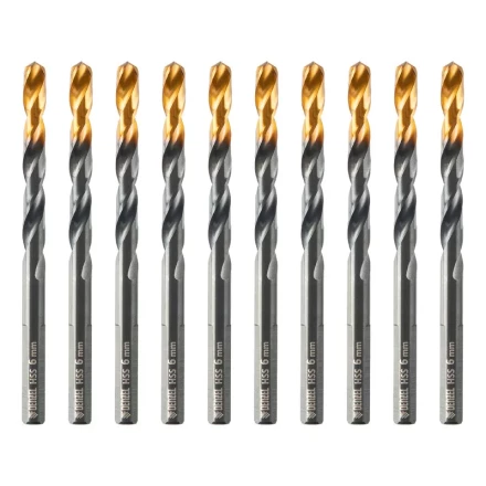 Сверло по металлу Denzel, 6 мм, HSS-Tin, Golden Tip, 10 шт. 717215 купить в Надыме