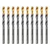 Сверло по металлу Denzel, 6 мм, HSS-Tin, Golden Tip, 10 шт. 717215 купить в Надыме