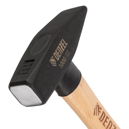 Молоток слесарный, 1000 г Denzel, кованый квадратный боек, буковая рукоятка 10437 купить в Надыме