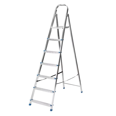 Стремянка Сибртех 97839, 7 ступеней, стальная, оцинкованная купить в Надыме