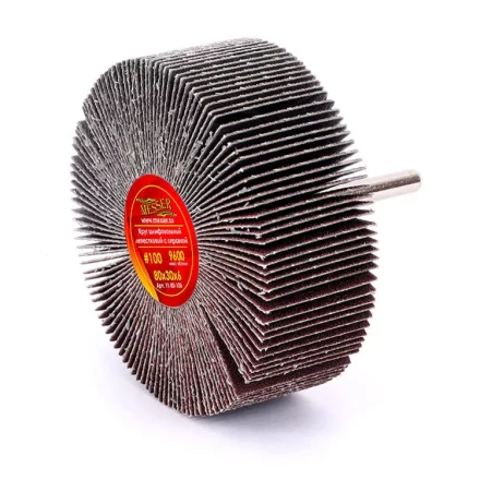 Круг MESSER шлифовальный лепестковый с оправкой (на шпильке) 80х30х6  #100 купить в Надыме