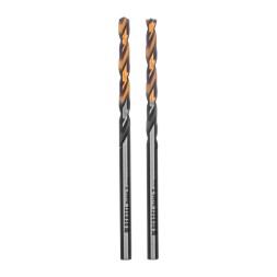 Сверло спиральное по металлу Denzel 3 x 61мм, Р6М5, Golden Tip, многогранная заточка, 2шт., 718268