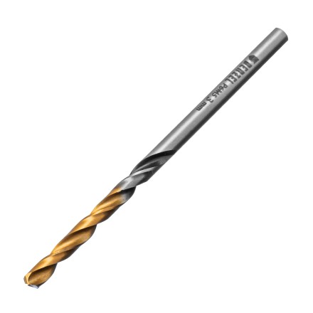 Сверло спиральное по металлу Denzel 3 x 61мм, Р6М5, Golden Tip, многогранная заточка, 2шт., 718268 купить в Надыме