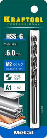 Сверла по металлу HSS-G Оберон 29651-6 купить в Надыме