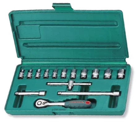 Набор головок торцевых 1/4"DR 4-14мм 15предметов Jonnesway S04Н2715S 47482 купить в Надыме