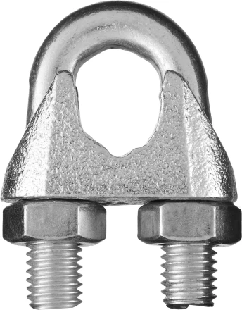 Зажим троса DIN 741, оцинкованный, 5мм, 100 шт, STAYER Master 30535-05 30535-05 купить в Надыме