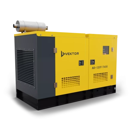 Дизельный генератор Vektor AD-120Y-T400 в шумозащитном кожухе купить в Надыме
