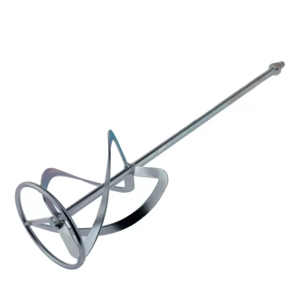 Насадка для миксера, для легких растворов, 140 х 590 мм, оцинкованная, хвостовик резьба М14 Сибртех 848987 купить в Надыме