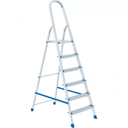 Стремянка 6 ступеней алюминиевая СИБРТЕХ 97716 купить в Надыме