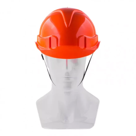 Каска защитная с храповым механизмом Европласт оранжевая Россия Сибртех 89108 купить в Надыме