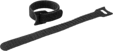 Кабельные стяжки-липучки черные ВЕЛЬКРО нейлоновые серия ПРОФЕССИОНАЛ купить в Надыме