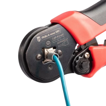 Пресс-клещи КВТ ПКВк-6 мини для опрессовки втулочных наконечников до 6.0 мм (89787) купить в Надыме