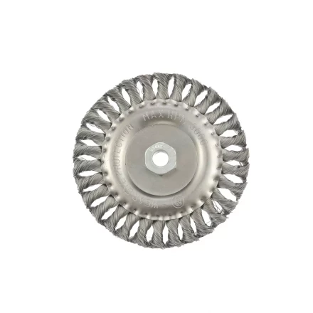 Щетка для УШМ 150 мм М14 плоская крученая проволока 0,8 мм MTX 74645 купить в Надыме