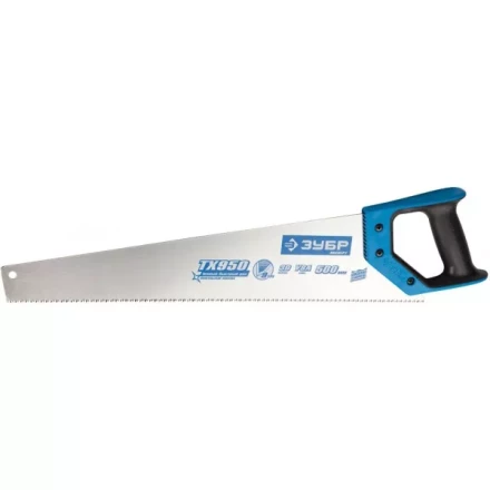 Ножовка по дереву (пила) ЗУБР ЛЕВША-9 450 мм, 9 TPI, мелкий 3D зуб, точный рез вдоль и поперек волокон всех видов материалов, 2K рукоятка 15233-45 купить в Надыме
