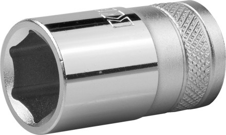 Торцовая головка KRAFTOOL &quot;INDUSTRIE QUALITAT&quot;, Cr-V, FLANK, хромосатинированная, 1/2&quot;, 14 мм 27805-14_z01 купить в Надыме