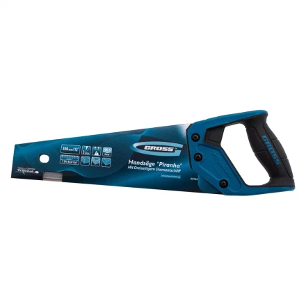 Ножовка по дереву "PIRANHA", 300 мм, 7 TPI, 3D-зуб, тефлоновое покрытие полотна, двухкомпонентная рукоятка Gross 24124 купить в Надыме
