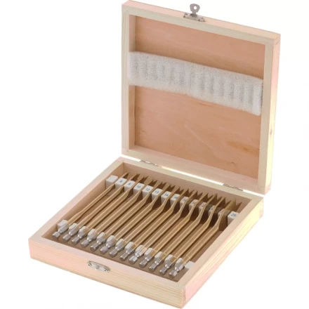 Набор сверл перовых по дереву 6-8-10-12-13-14-16-18-19-20-22-24-25 мм 13 штук деревянный кейс MATRIX 70442 купить в Надыме