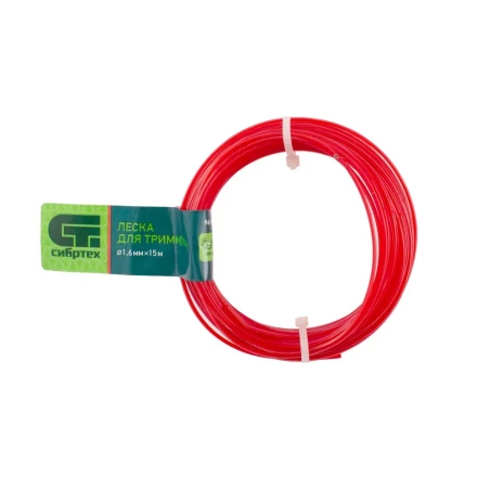 Леска для триммера звезда, 1.6 мм х 15 м, Россия Сибртех 961695 купить в Надыме