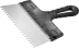Шпатель ЗУБР "СТАНДАРТ" фасадный, стальное полотно, 250мм, зуб 6х6 10053-25 купить в Надыме