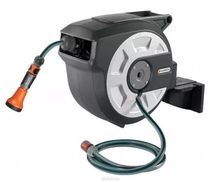 Катушка со шлангом настенная автоматическая "Домашнее садоводство", 15 м GARDENA купить в Надыме