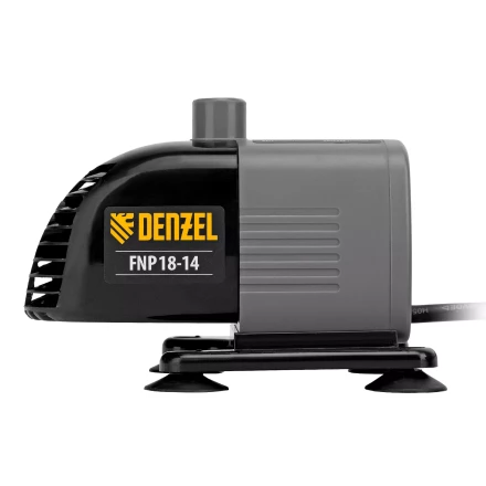 Насос фонтанный FNP18-14, 18 Вт, подъем 1,4 м, 750 л/ч, колокольчик/каскад Denzel 99030 купить в Надыме