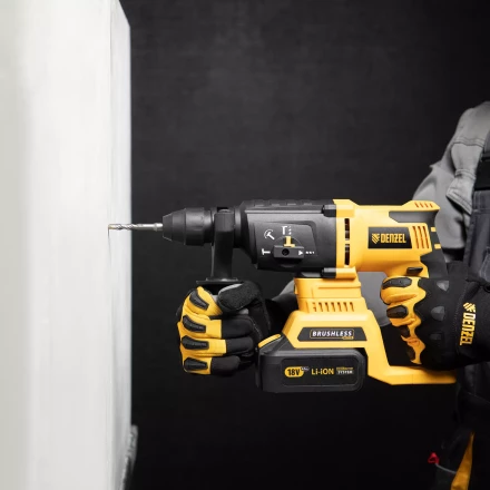 Бур по бетону Denzel, 8 x 110 мм, двойная спираль, три пылеотводящие кромки, 705010 купить в Надыме