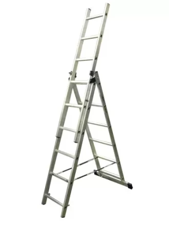 Лестница трехсекционная 3х  8 ступеней  "Энкор" 69682 купить в Надыме