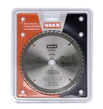 Диск пильный ф165х20 z48 дерево VMX 512412 купить в Надыме