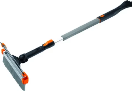 Щетка-сметка для снега со скребком и водосгоном телескопическая поворотная голова STELS 55299 купить в Надыме