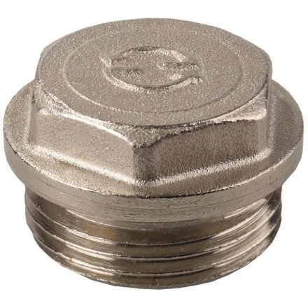 Заглушка GENERAL FITTINGS, 6-ти гранная головка с прижимной шайбой, латунь, наружная резьба, 1&quot; 51100-1 купить в Надыме