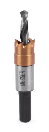 HSS-TiN коронка MESSER 12мм с центр. сверлом без пружины для  лист. материала до 2 мм ц/х купить в Надыме