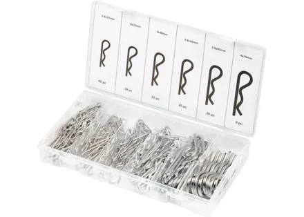 Набор шплинтов, S головки, с фиксацией, 150 предм. СИБРТЕХ 47605 купить в Надыме