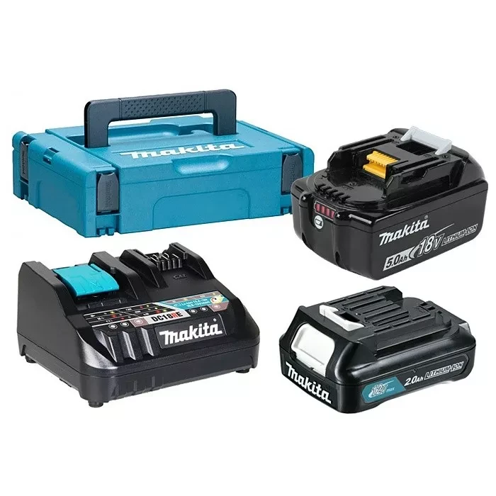 Набор 2 аккумулятора BL1850Bx1 шт. и BL1021Bx1 шт.+ зарядное устройство DC18RE Makita 199024-2 купить в Надыме