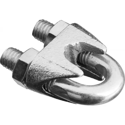 Зажим троса DIN 741, оцинкованный, 6мм, 80 шт, STAYER Master 30535-06 30535-06 купить в Надыме