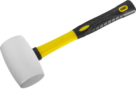 Киянка STAYER "PROFI" резиновая БЕЛАЯ, с фиберглассовой ручкой, 450г 20533-450 купить в Надыме