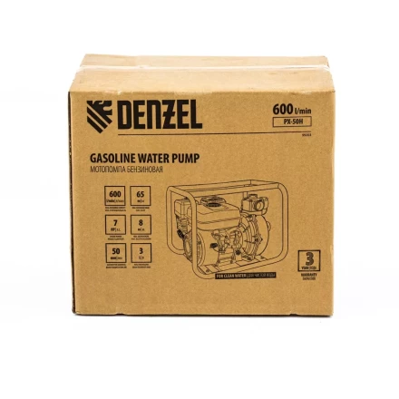 Мотопомпа бензиновая высоконапорная PX-50H Denzel 99203 купить в Надыме