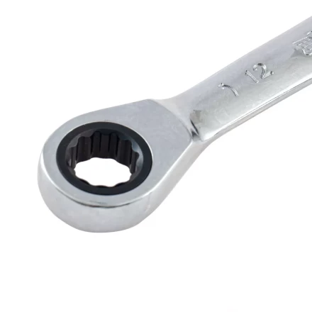 Ключ накидной трещоточный, 12 х 14мм, CrV, зеркальный хром Matrix 14499 купить в Надыме