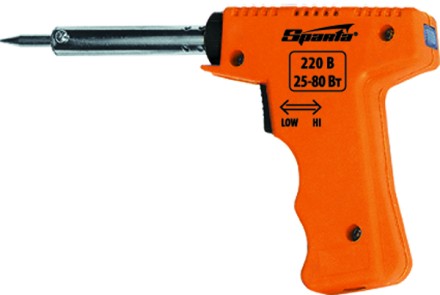 Паяльник-пистолет с регулировкой мощности SPARTA 30-60 Вт (220В) 913075 купить в Надыме