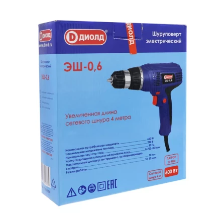 Электрический шуруповерт Диолд ЭШ-0,6 купить в Надыме