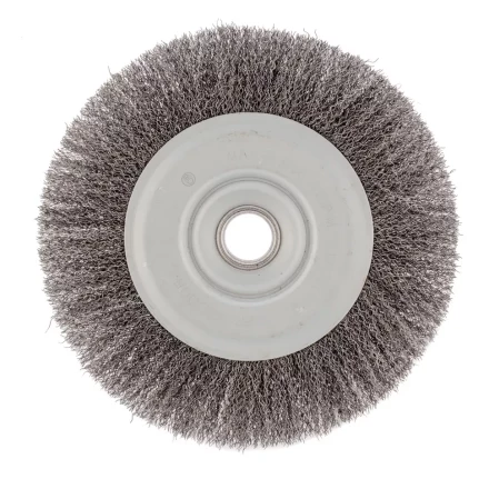 Щетка для УШМ 200 мм посадка 22,2 мм плоская витая проволока Сибртех 746687 купить в Надыме