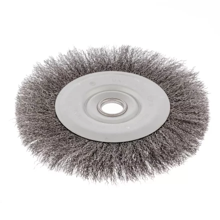 Щетка для УШМ 200 мм посадка 22,2 мм плоская витая проволока Сибртех 746687 купить в Надыме