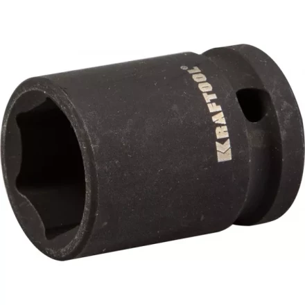 Торцовая головка KRAFTOOL "INDUSTRIE QUALITAT" ударная (1/2"), FLANK, Cr-Mo, фосфатированная, 19 мм 27940-19_z01 купить в Надыме