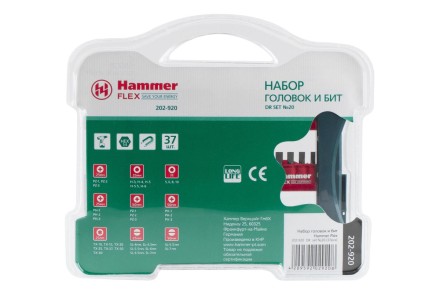 Набор бит HAMMER DR набор No20 37шт. купить в Надыме