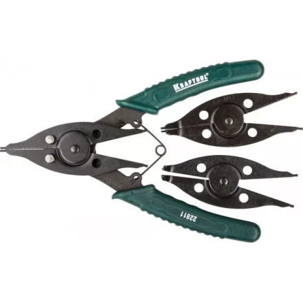 Съемник стопорных колец KRAFTOOL, внешний/внутренний, 12-в-1 22811 купить в Надыме