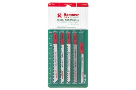 Пилки для лобзика HAMMER JG WD-PL набор No3 (5шт.) купить в Надыме